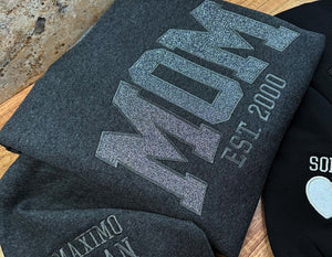Custom Applique Glitter Mama Sweatshirt/T-shirt