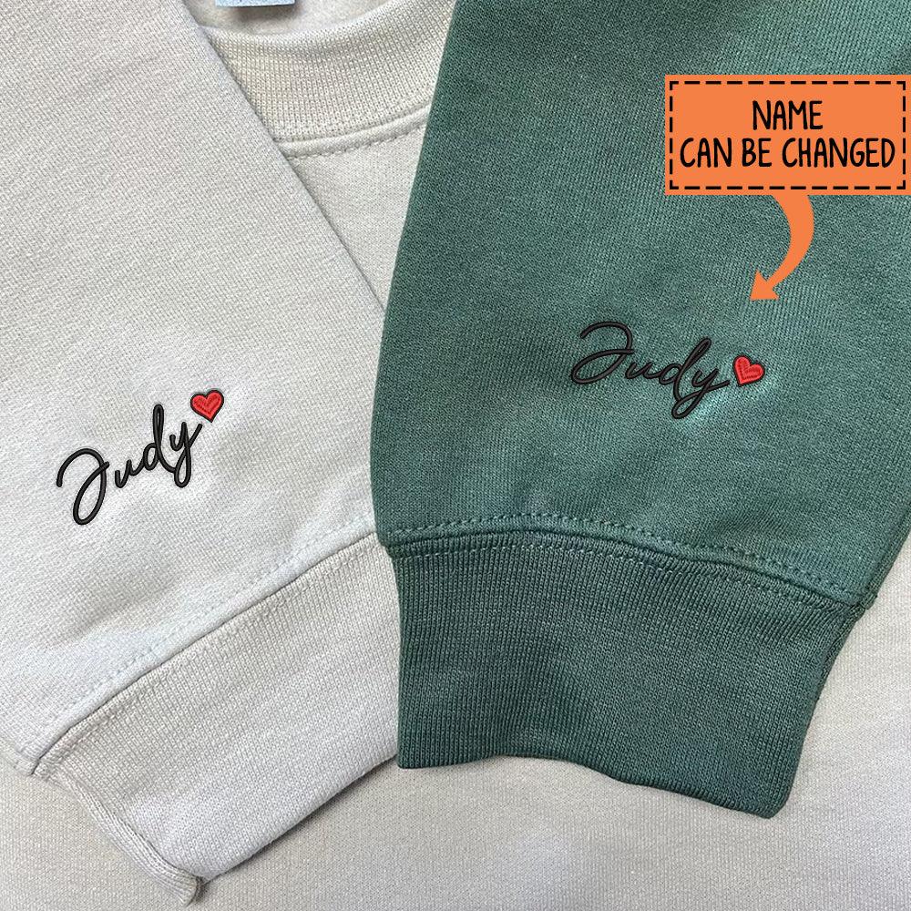 Custom Embroidered Packman Inspired Couples Matching Embroidered Sweatshirt Hoodies