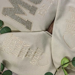 Custom Applique Glitter Mama Sweatshirt/T-shirt