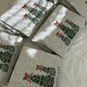 Christmas Embroidered Sweatshirt – Cozy Holiday Tree Design