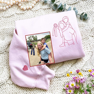 Personalized Mother's Day Gift | Custom Embroidered Mama Sweatshirt | Unique Gift for Moms with Photo Portrait
