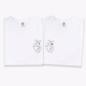 Custom Embroidered Boyfriend Girlfriend Matching Sets T-shirts for Couples