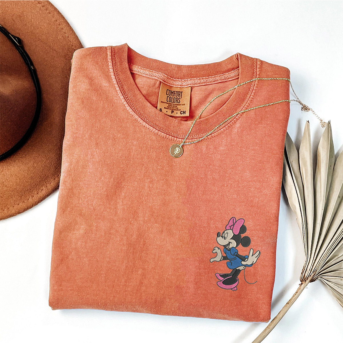 Custom Embroidered Cartoon Mouse T-shirts for Couples