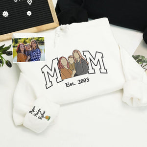 MaMa Embroidered Sweatshirt| Mother’s Day Gift Idea | Varsity Letter Hoodie for Moms