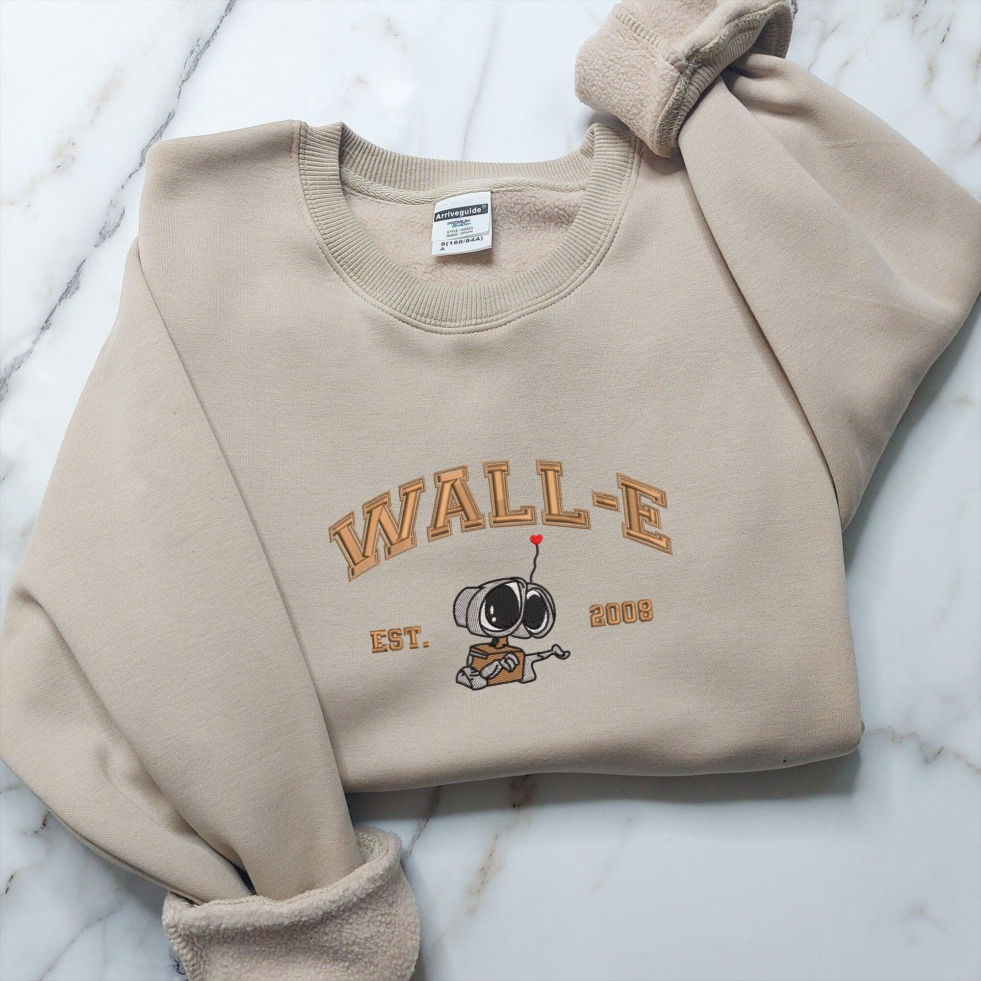 Custom Embroidered Hoodies For Couples, Vintage Y2K Style Matching Couple Hoodies With Cute Robot Love Design