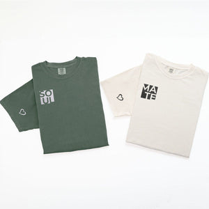 Custom Embroidered Soul Mate Matching T-shirts for Couples