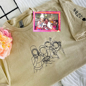 Dad Sweatshirt With Photo, Dad Hoodie Embroidered, Custom Fathers Day Shirts With Pictures, New Dad Gifts