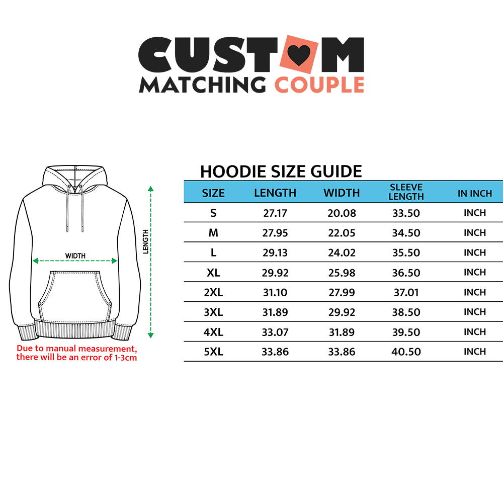Custom Embroidered Packman Inspired Couples Matching Embroidered Sweatshirt Hoodies