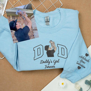 Pet and Owner Sweatshirt, Custom Embroidered Grandma Portrait Hoodie, Christmas Gift For Grandma