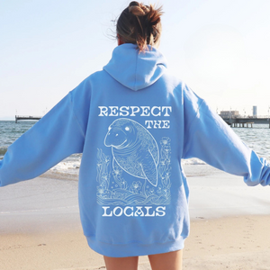 Respect The Locals Manatee Hoodie V4