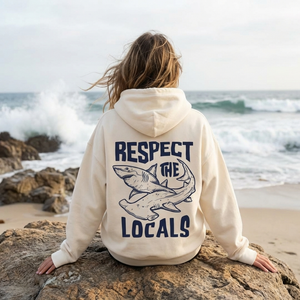 Respect The Locals Shark Hoodie V3