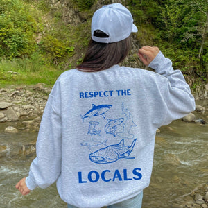 Respect The Locals Shark Hoodie V9