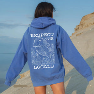 Respect The Locals Manatee Hoodie V3
