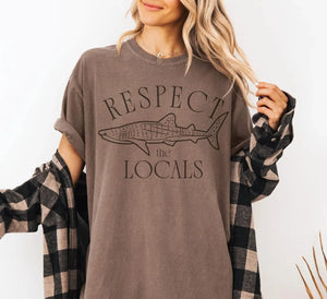 Respect The Locals Shark Tee V2