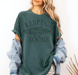 Respect The Locals Shark Tee V2