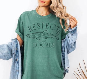 Respect The Locals Shark Tee V2