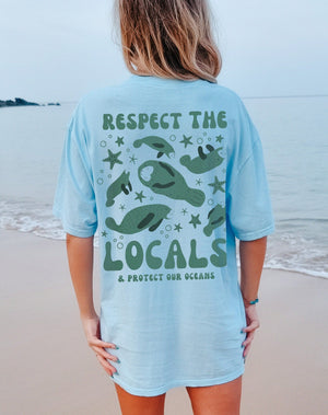 Respect The Locals Manatee Tee