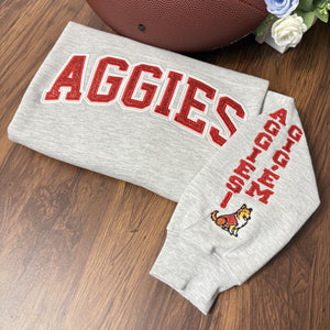 Custom Team Glitter Embroidered Sweatshirt – Personalized School & Game Day Spirit Wear