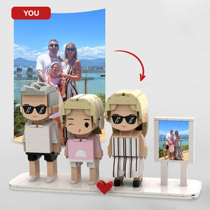 Custom Brick Set From Your Favorite Photo, Personalized Minifigure, Perfect Memory Gift For Valentine's Day,