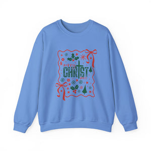 Merry Christ Christmas Crewneck Sweatshirt