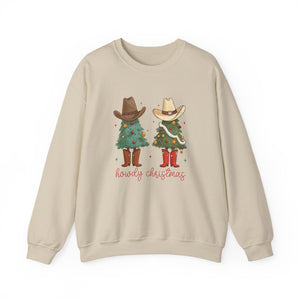 Howdy Cowboy Christmas Crewneck Sweatshirt