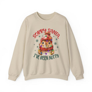 Sorry-Santa I've Been Nutty Christmas Crewneck Sweatshirt