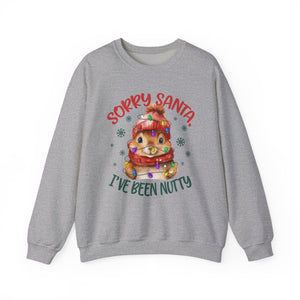Sorry-Santa I've Been Nutty Christmas Crewneck Sweatshirt