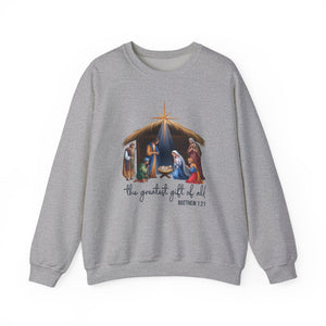 The Greatest Gift Of All Christmas Crewneck Sweatshirt