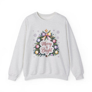 Merry & Bright Christmas Crewneck Sweatshirt