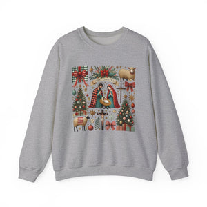 Coquette Jesus Christmas Crewneck Sweatshirt