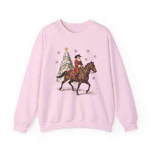 Equestrian Christmas Crewneck Sweatshirt