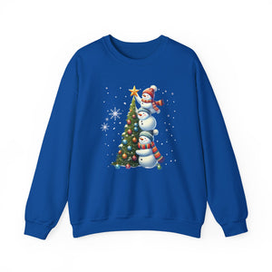 Festive Snowman Christmas Crewneck Sweatshirt