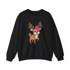 Cute Reindeer Christmas Crewneck Sweatshirt