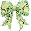 Glitter Appliqué Bow (Fabric)