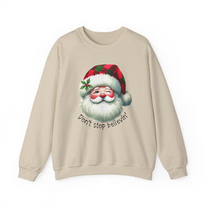 Stop Believin' Christmas Crewneck Sweatshirt