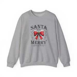 Santa & Co. Merry Christmas Sweatshirt Crewneck