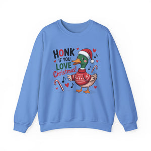 Honk If You Love Christmas Crewneck Sweatshirt