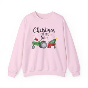 Christmas on the Farm Sweatshirt Christmas Crewneck Sweatshirt