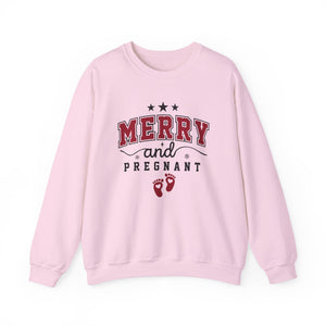 Merry and Pregnant Christmas Crewneck Sweatshirt