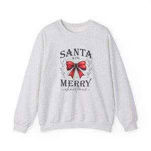 Santa & Co. Merry Christmas Sweatshirt Crewneck