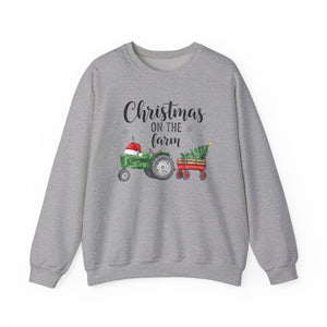 Christmas on the Farm Sweatshirt Christmas Crewneck Sweatshirt