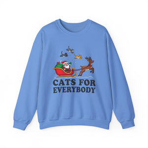 Cats For Everybody Christmas Crewneck Sweatshirt