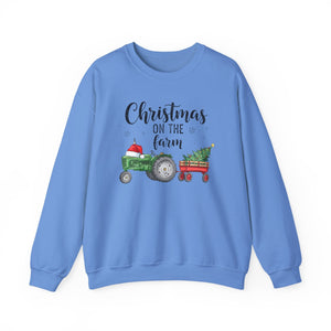Christmas on the Farm Sweatshirt Christmas Crewneck Sweatshirt