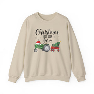 Christmas on the Farm Sweatshirt Christmas Crewneck Sweatshirt