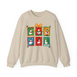 Funny Goose Preppy Christmas Crewneck Sweatshirt