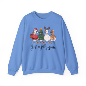 Just a Jolly Goose Christmas Crewneck Sweatshirt