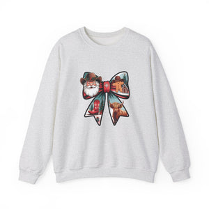 Santa Bow Christmas Crewneck Sweatshirt