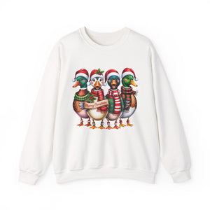 Festive Duck Christmas Crewneck Sweatshirt
