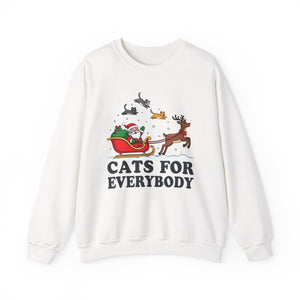Cats For Everybody Christmas Crewneck Sweatshirt