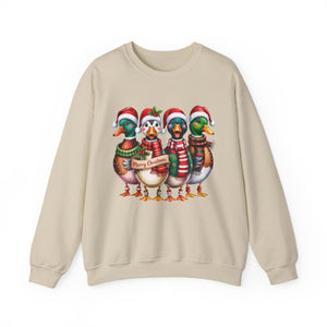 Festive Duck Christmas Crewneck Sweatshirt